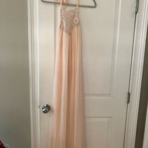 Zara Light Pink Flowy Maxi